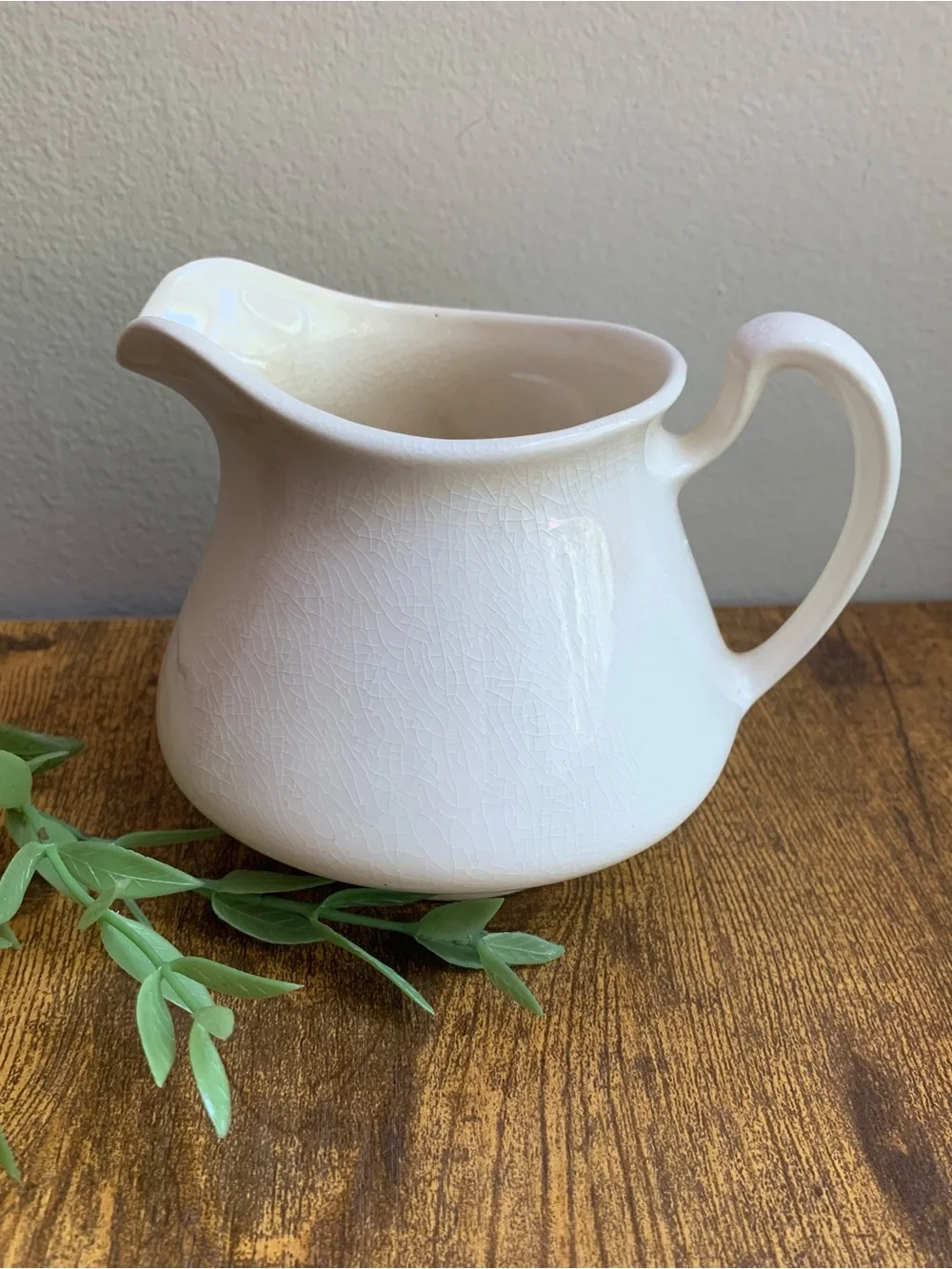 Homer Laughlin White Ceramic Piece Antique Vintage Creamer